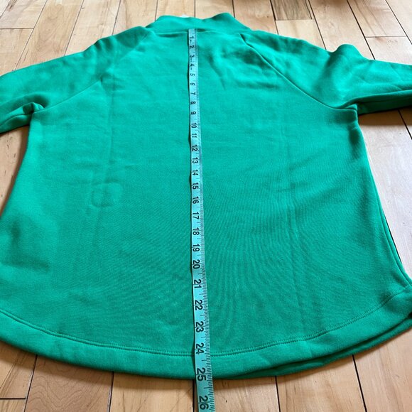 NEW J Crew Factory Green Knit Sweater Sweatshirt Mock Turtleneck Size M - Picture 7 of 7